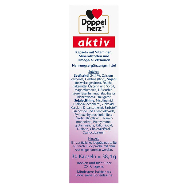 Doppelherz Mama plus with DHA + folic acid - important nutrients for women who want to have children, during pregnancy and while breastfeeding - 30 capsules 30 pieces (pack of 1) - NewNest Australia