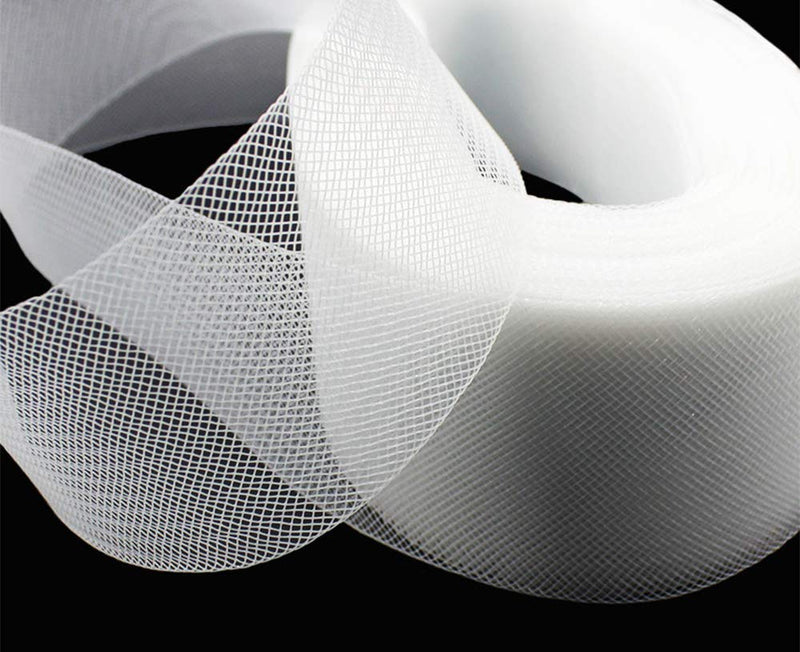 VIVIPA 2 inch Wide Polyester White Horsehair Braid, Selling Per Roll/ 50 Yards - NewNest Australia