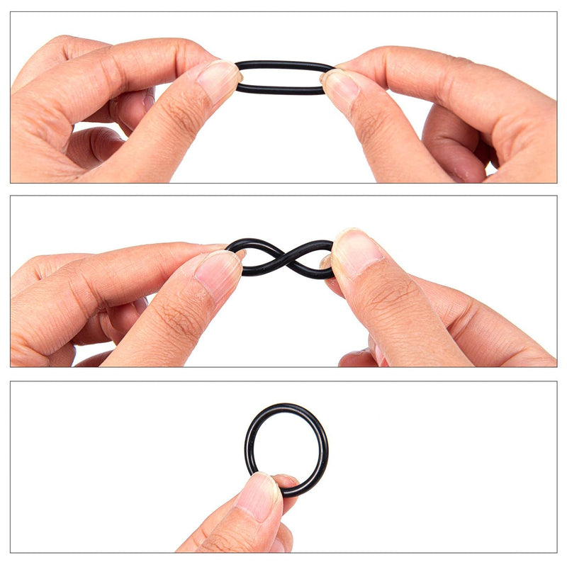 BUSY-CORNER 407 Pieces SAE Universal O-Ring Kit, Set of 32 USA Standard Sizes, Buna-N 70A, Rubber Seals O Rings, for Faucet, Professional Plumbing, Automotive SAE 407PCS - NewNest Australia