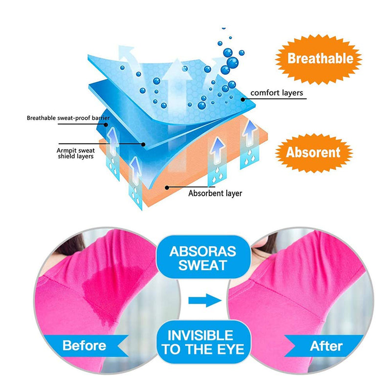 Large Underarm Sweat Pads, Armpit Sweat Pads for Women and Men 【100 Packs】,Premium Sweat Shield Fight Hyperhidrosis,Disposable Underarm Pads for Sweating Women,Comfortable Unflavored, Non Visible 4.4x4.8 Inch (Pack of 100 ) - NewNest Australia