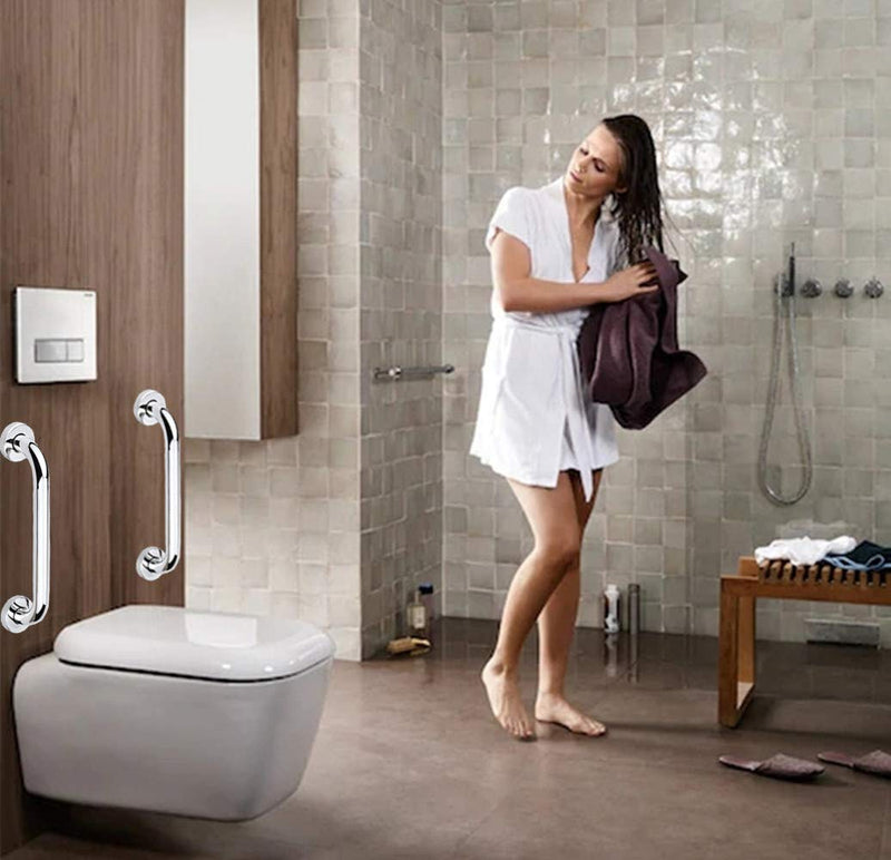 Bathroom Grab Bar Stainless Steel Bath Grab Safety Hand Rail Support Shower Toilet Aid for Disabled Elderly Children Mobility & Daily Living Aids 30CM - NewNest Australia