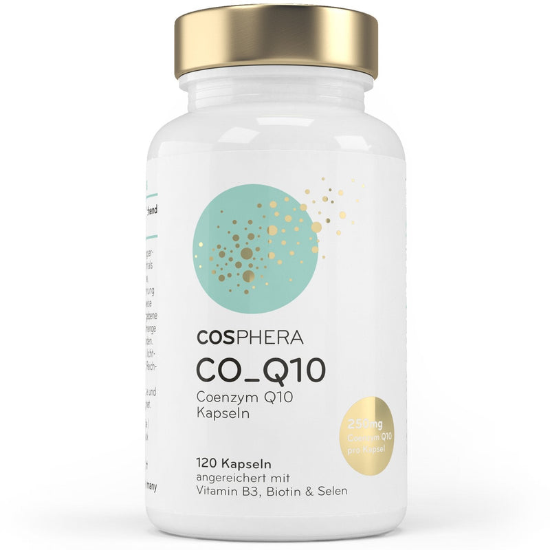 Coenzyme Q10 - High Dose With 250 Mg Per Capsule 120 Vegan Capsules In A 4 Month Supply. Enriched With Vitamin B3, Biotin And Selenium. For Skin, Anti-Aging, Cardiovascular, Nervous And Immune System. - NewNest Australia