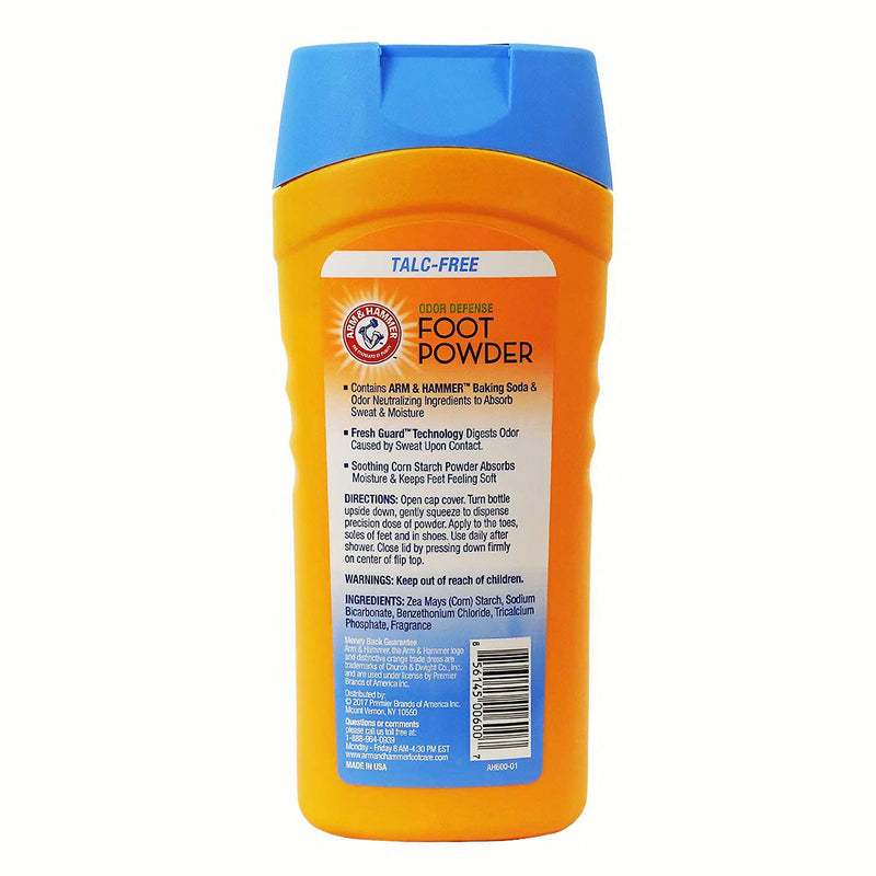 Arm & Hammer Foot Powder for Shoes & Feet, Talc-Free Odor & Moisture Control for Men & Women, 7 oz (1 Pack) 7 Ounce (Pack of 1) - NewNest Australia