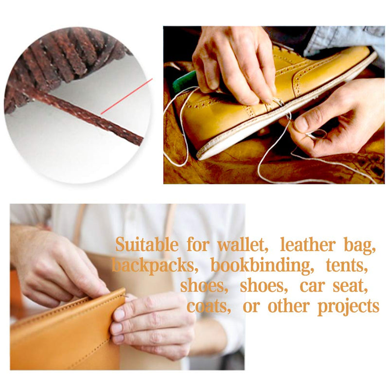 Stitching Hole Punch BUTUZE, 4mm Silent Rhombus Leather Hand Pliers with Leather Needle, Wooden Needle Case, Waxed Thread for Belts, Straps, Saddles, Shoes, Fabric DIY Black - NewNest Australia