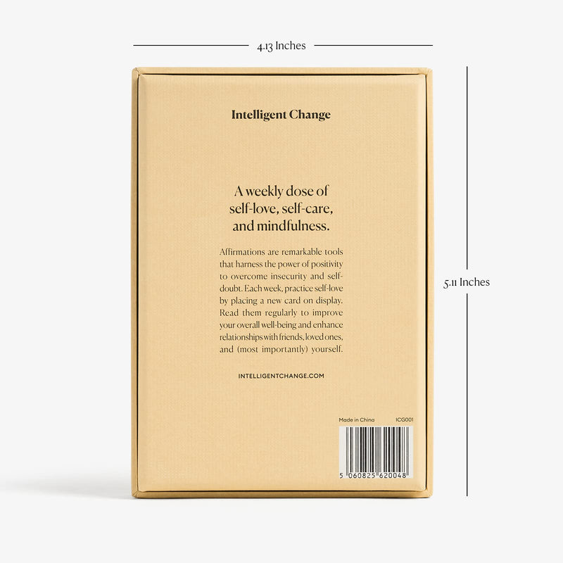 Intelligent Change Mindful Affirmation Cards (Deck of 52) - Weekly Positive Affirmations for Self-Esteem and Stress Relief - Mantras and Meditation Tools - Self-Care Gift for Gratitude Productivity - NewNest Australia