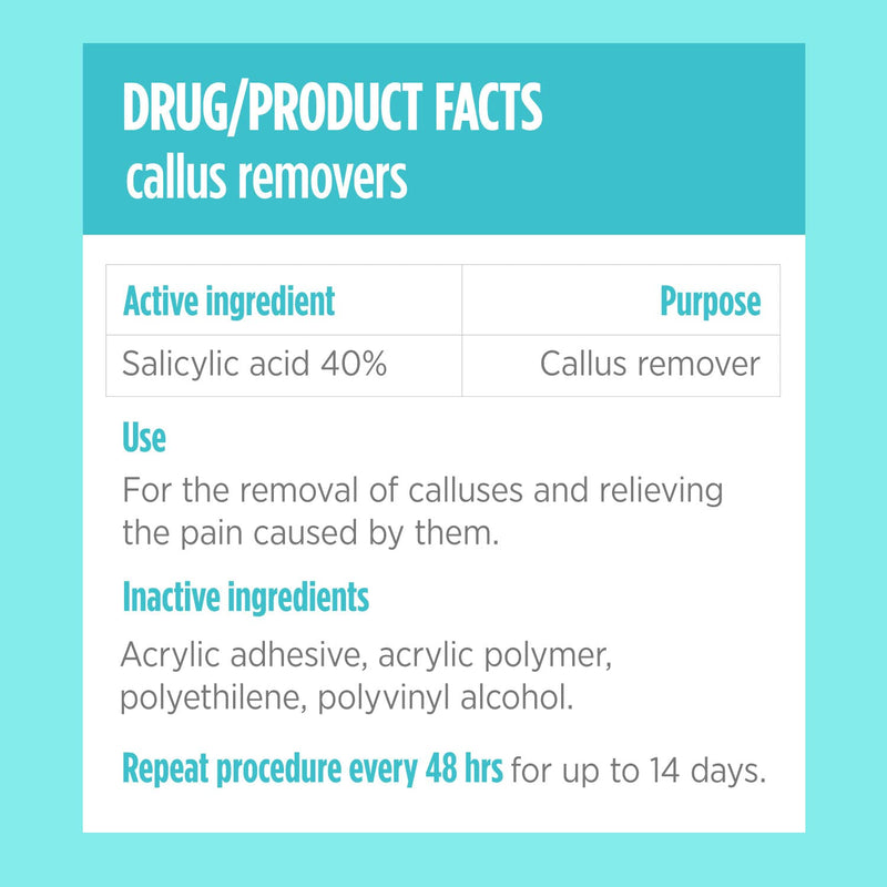 Comfort Zone Medicated Callus Removers, Effective Callus Removal Treatment with Salicylic Acid, 8 Medicated Patches and 12 Protective Pads - NewNest Australia