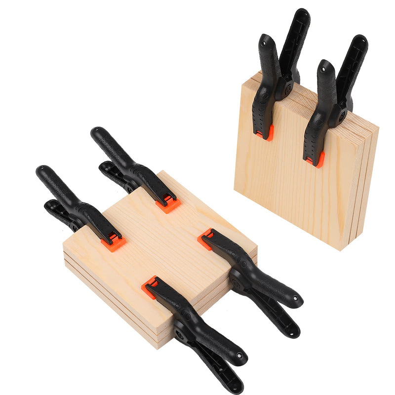 8 Pack Spring Clamps, 4.5inch Plastic Clips, Small Backdrop Clips, Clamps Heavy Duty, Spring Clips for Crafts, Backdrop Stand, Woodworking, Photography Studios (Black) 8 Pack 4.5in - NewNest Australia