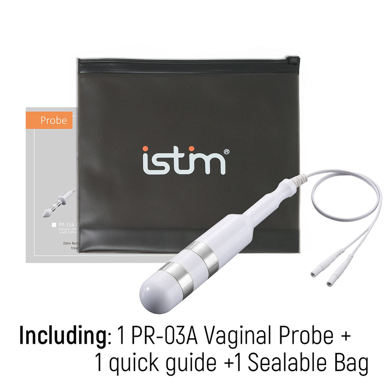 iStim Probe for Kegel Exercise, Pelvic Floor Electrical Muscle Stimulation, Incontinence - Compatible with TENS/EMS Approved (Vaginal - Large) - NewNest Australia