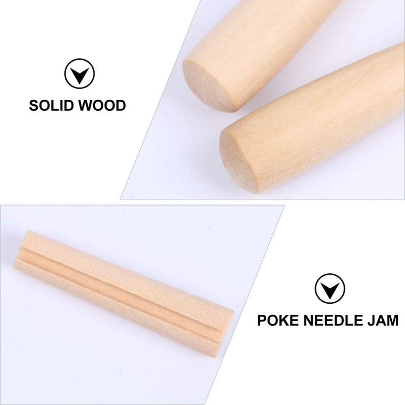 ARTIBETTER 5pcs Poking Felting Needle Pen Wooden Punch Needle Holder Cross Stitch Felting Needle Handles - NewNest Australia