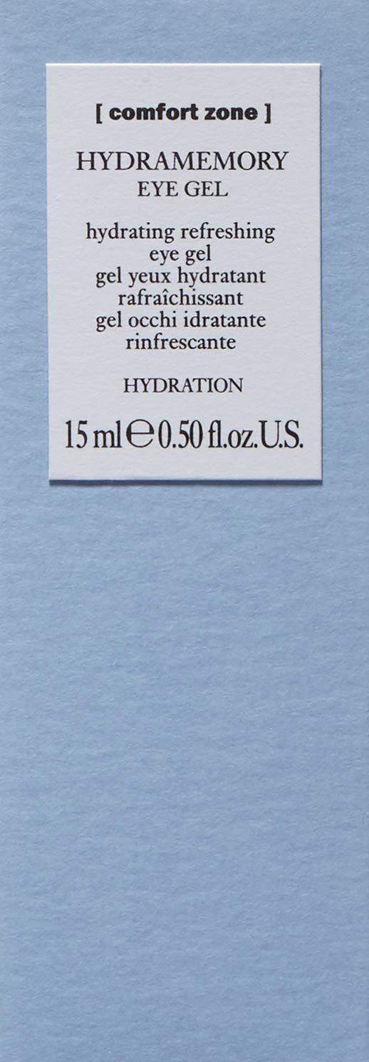 Comfort Zone Hydramemory Hydrating Eye Gel - 15ml Bottle - Rich in Polyphenols - For Tired Eyes and Dark Circles - With Metal Applicator - Refreshing - Suitable for Vegans - Natural Ingredients - NewNest Australia