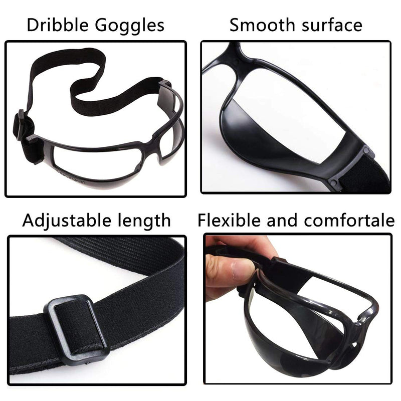Basketball Dribbling Finger Training Anti Grip Ball Handle Train Gloves, Basketball Goggles Dribble Dribbling Eyewear Glasses Goggles for Kids Youth Adult Adolescent Golf Rugby Soccer For Adult - NewNest Australia