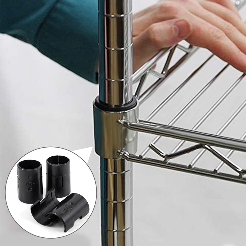 ANPHSIN 36 Pairs 72 Pack Wire Shelving Shelf Lock Clips for 1" Post- Shelving Sleeves Replacements for Wire Shelving System - NewNest Australia