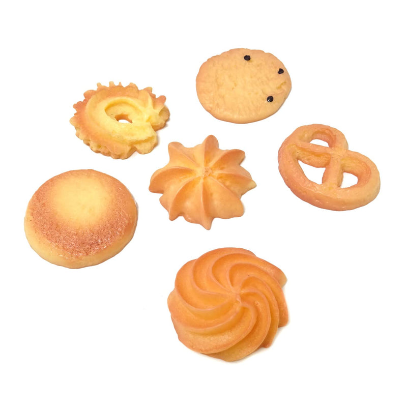 Honbay 12PCS Fake Cookies Artificial Biscuits Simulation Realistic Dessert Crackers Food for Home Kitchen Decoration Display Props Model (6 Style) - NewNest Australia