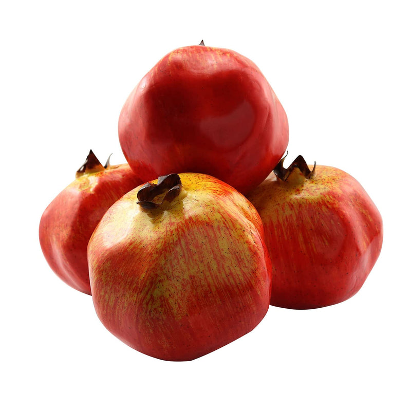 YYANGZ Simulation Pomegranate 4pcs Artificial Realistic Fruit Fake Fruit for Home Party Decoration High Grade Fake Pomegranate 8cm Foam Pomegranate - NewNest Australia