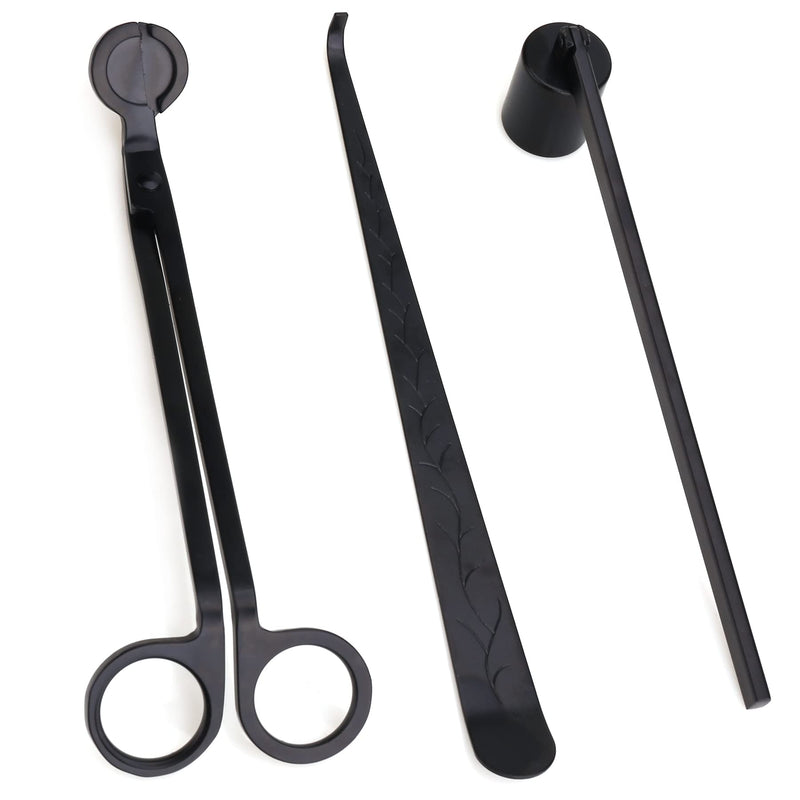 Noneea Candle Nose Ringer, Candle Wick Trimmer Accessories Set? Wick Dipper with Gift Packaging? Candle Wick Trimmer(Black) - NewNest Australia