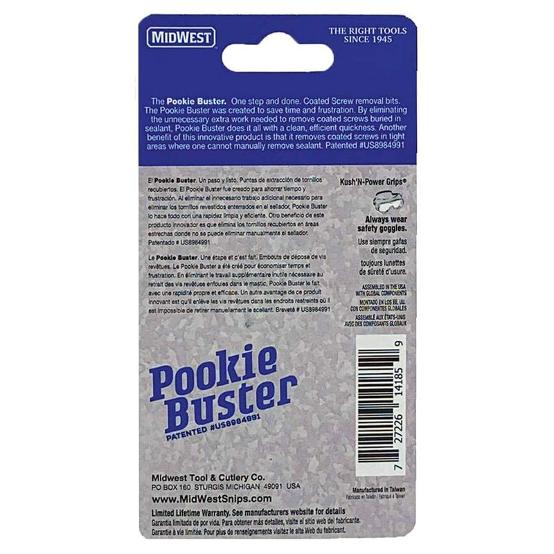 MIDWEST Pookie Buster - 1/4" & 5/16" Magnetic Nut Driver Set with Patented Broach Cutter & Quick Change Hex Shank - MWT-PBSET01 S2 tool steel and rare earth magnets - NewNest Australia