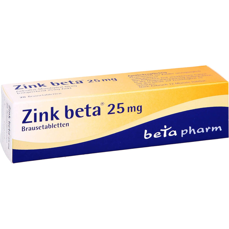 ZINC BETA 25 effervescent tablets 100 pcs - NewNest Australia