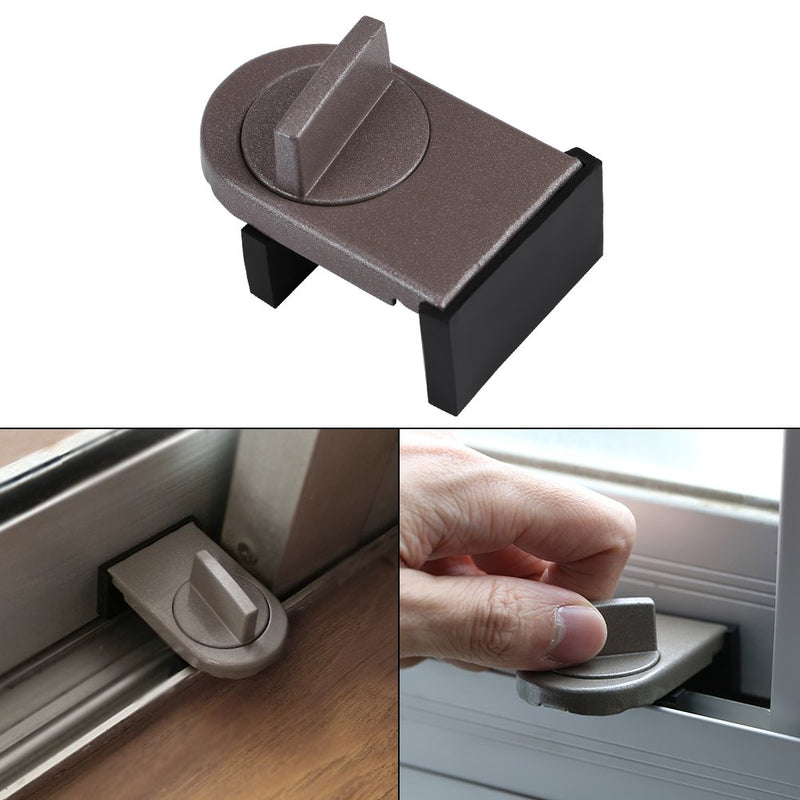 (Pack of 2) Kids Sliding Window Lock Child Safety Adjustable Sliding Door Infant Proof Security Lock Stopper Wedge - NewNest Australia