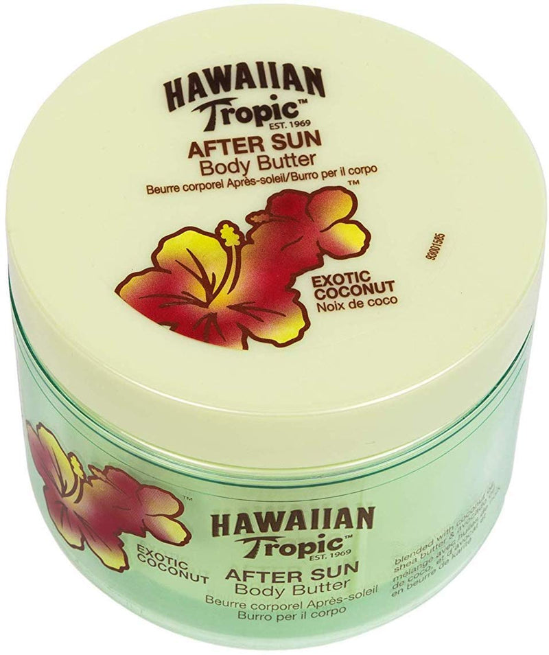 Hawaiian Tropic - AfterSun Body Butter Exotic Coconut - After Sun Body Cream with fresh Coconut aroma, 200 ml format - Pack 2 Units Coco - NewNest Australia