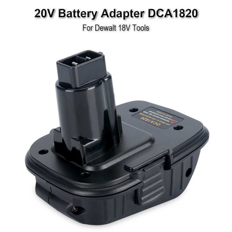 Biswaye 20V Battery Adapter DCA1820 for Dewalt 18V Tools, Convert Dewalt 20V Lithium Battery DCB205 DCB207 for Dewalt 18V NiCad & NiMh Battery Tools DC9096 DW9096 DC9098 DC9099 DW9099 - NewNest Australia