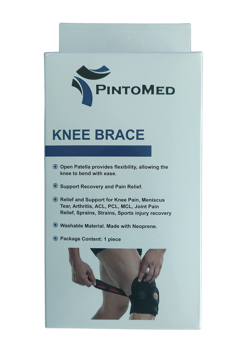 Pintomed Adjustable Neoprene Knee Support With Patella Stabilizing Rubber Pad For Arthritic Pain Meniscus Injuries Sports Injuries Rehabilitation Protection Against New Injuries - NewNest Australia