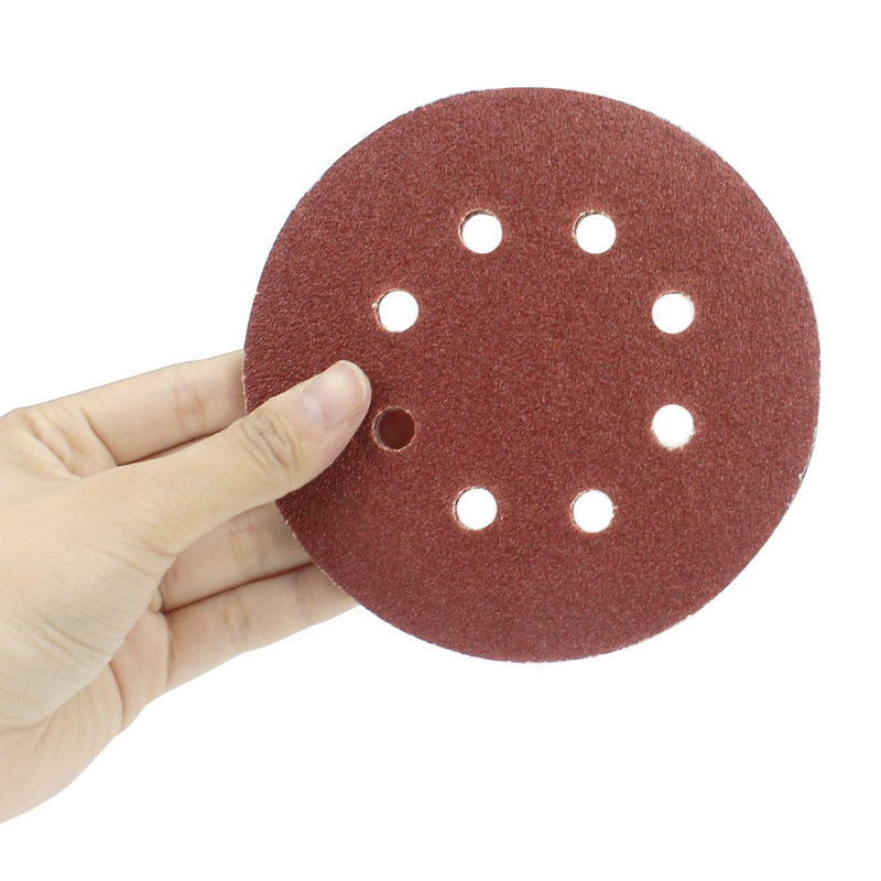 Coceca 80pcs Orbit Sander Sandpaper 5 inches Orbital Sanding Discs Assorted 40 60 80 100 150 180 240 320 Grits for Power Random Orbit Sanders - NewNest Australia