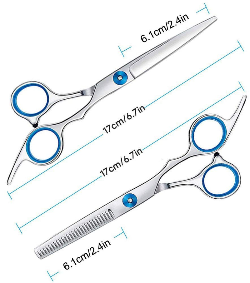 Suoxu Hair Cutting Scissors Sx-013 Stainless Steel Professional Hairdressing Scissors 11 Piece Hair Scissors Set Hairdressing Scissors For Women And Men Professional Hair - NewNest Australia