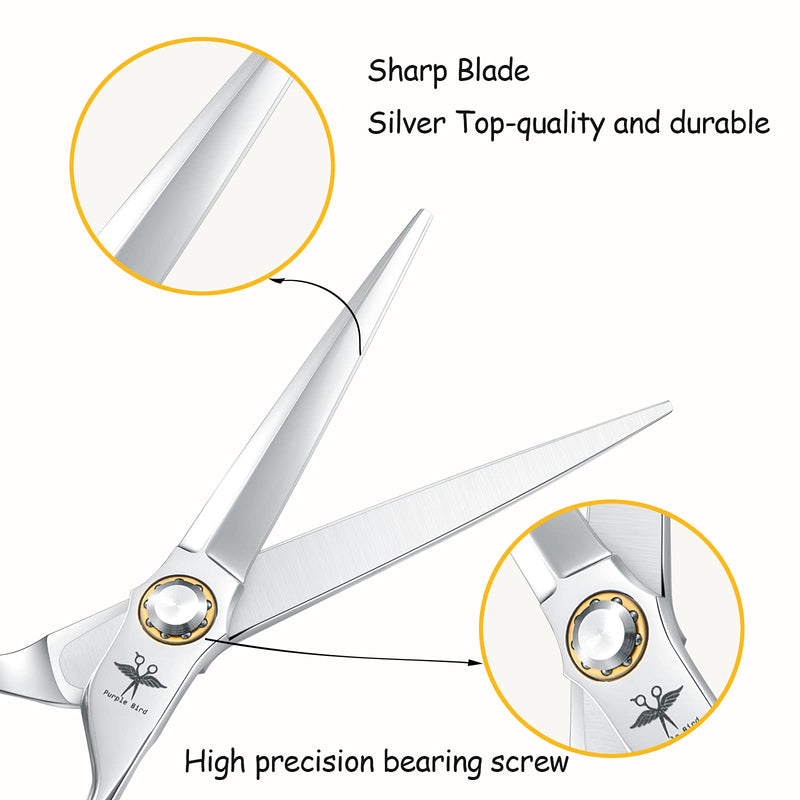Hairdressing Scissors 6 Inch Hairdresser Scissors Professional Salon Barber Scissors Japanese Stainless Steel Hair Cutting Scissors for Men Women Children A-6"-Shear - NewNest Australia