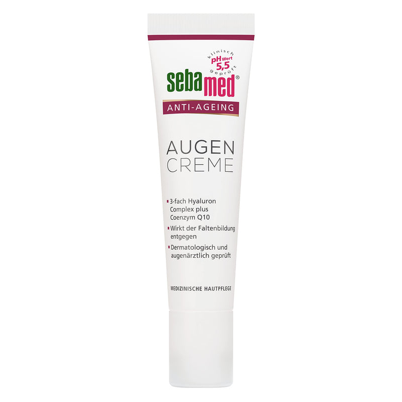 Sebamed Anti-Ageing Eye Cream Q10, improved new formula, eye care with hyaluronic acid & phyto-peptides against wrinkles, anti-wrinkle cream for women and men single - NewNest Australia