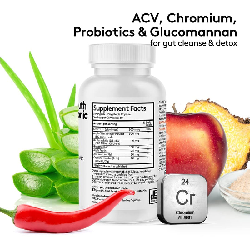 3pk Detox Cleanse Kick Off Weight Management | Colon Cleanser + Water Loss Pills w Dandelion + ACV Full Body Detox + Probiotics | Flat Stomach & Waist Line Reduction|Restart Metabolism Bloating Relief - NewNest Australia