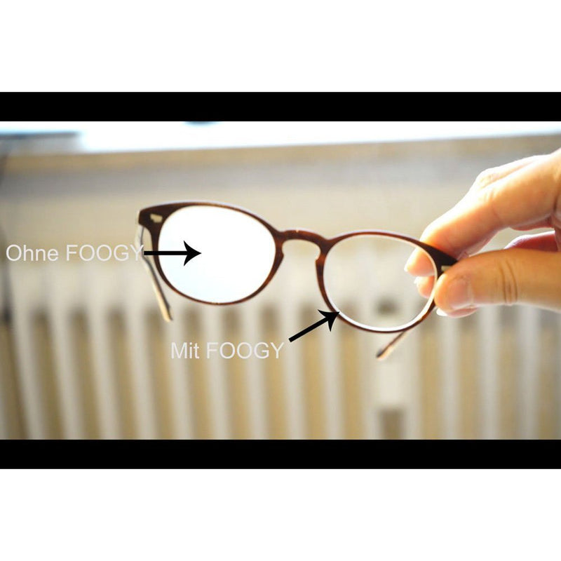 FOOGY anti-fog cloth glasses cleaning cloth made of gray microfibre, anti-fog cloth glasses, dry, nano technology for the anti-fog effect, NO anti-fog spray required - NewNest Australia