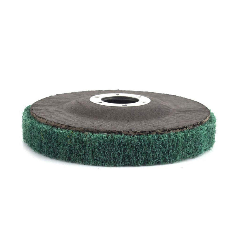 5Pcs 4.5" x 7/8" Nylon Fiber Flap Wheels Polishing Buffing Wheels Scouring Pad Grinding Disc for Angle Grinder for Metal Polisher (Grit 180) Grit 180 - NewNest Australia