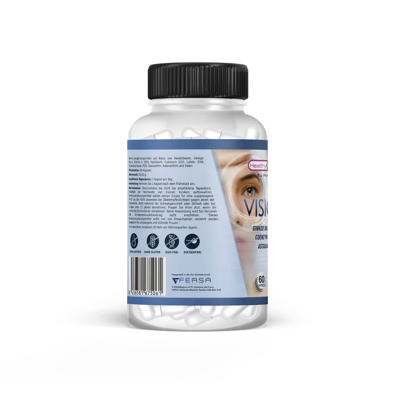 Healthy Fusion More Vision Powerful Eye Protector Improves The Quality Of Your Vision Strengthens Eye Tissue And Retina Eliminates Eye Pain Lutein Coenzyme Q10 Myrtilus 60U - NewNest Australia