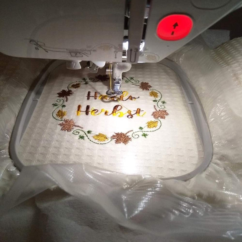 New brothread Light Weight Clear Wash Away - Water Soluble Embroidery Topping Film - 10"x10 Yd roll - Cut into Various Sizes for Machine Embroidery and Hand Sewing 10" x 10Yd/roll - NewNest Australia