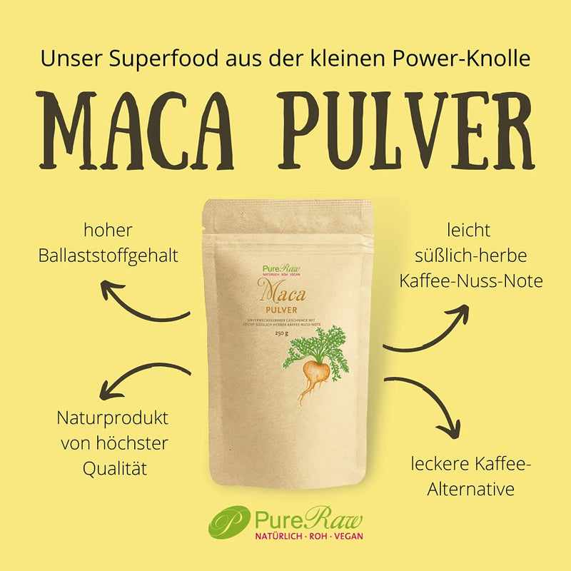 Maca Powder Mix Yellow Black Red Purple (Vegan Raw Food) Maca Root 100% Pure No Additives - Superfood for Power Smoothies - Raw Maca Root Powder Mix Yellow Black Red Purple | PureRaw 1 kg - NewNest Australia