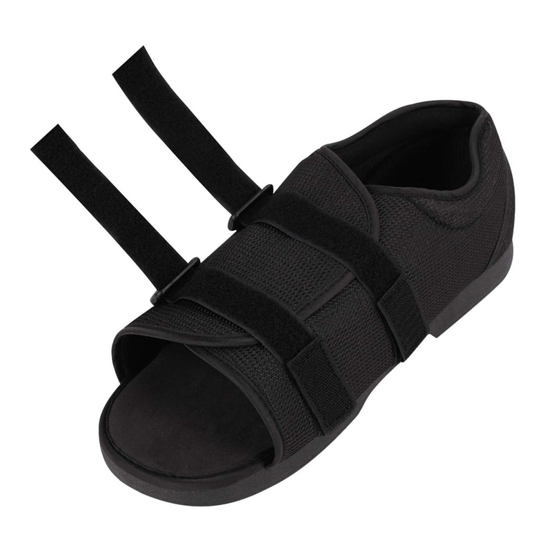 Unisex Plaster Shoes with Velcro Fastener Postoperative Rehabilitation Shoes Stabilizing Postoperative Fixation Shoes Breathable Wide Opening Shoe Fracture Shoe for Swollen Feet, Bone Fractures Black MM (28 cm x 10.5 cm) - NewNest Australia