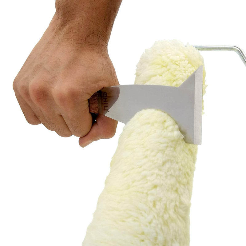 CHILI Tools 7/8" Wide Mini Pry Bar With Flat End, 5 In 1 Paint Scraper With Wooden Handle Hammer End - NewNest Australia