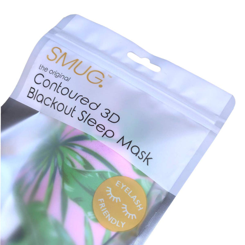 SMUG 100% Blackout Sleep & Eye Mask | Eyelash Extension Friendly | Eye Masks for Sleeping | Sleep Masks for Women & Men | Straps for Dream Comfort & Adjustability | Palm - NewNest Australia