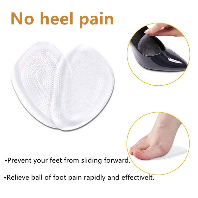 SIISMI Pack of 20 High Heel Pads, Heel Grips Liner Inserts, Anti Slip Shoe Cushions, Heel Snugs for Women, Ball of Foot Insoles 20 Pieces Silicone Heel Protection Set 1 - NewNest Australia