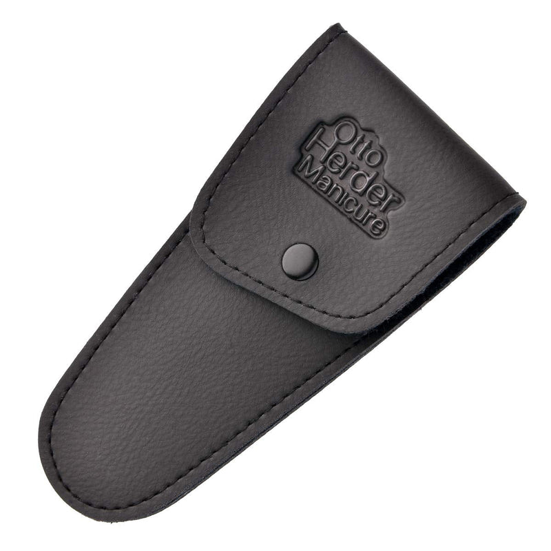 OTTO HERDER men's beard scissors 11.5 cm - in a leather case, men's beard trimmer straight blade cuts precise mustaches and beards - fine micro-serration prevents hair from slipping 11.5 cm - NewNest Australia