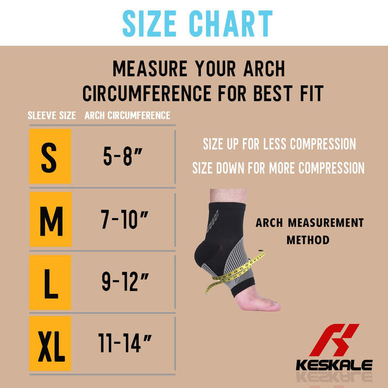 Ankle Compression Sleeve (3 pairs) for Women Men, Ankle Brace Open Toe Foot Compression Socks with Arch Support, Plantar Fasciitis Achilles Tendonitis Swelling Sprained Ankle Pain Relief, Beige x 3pairs, Medium - NewNest Australia