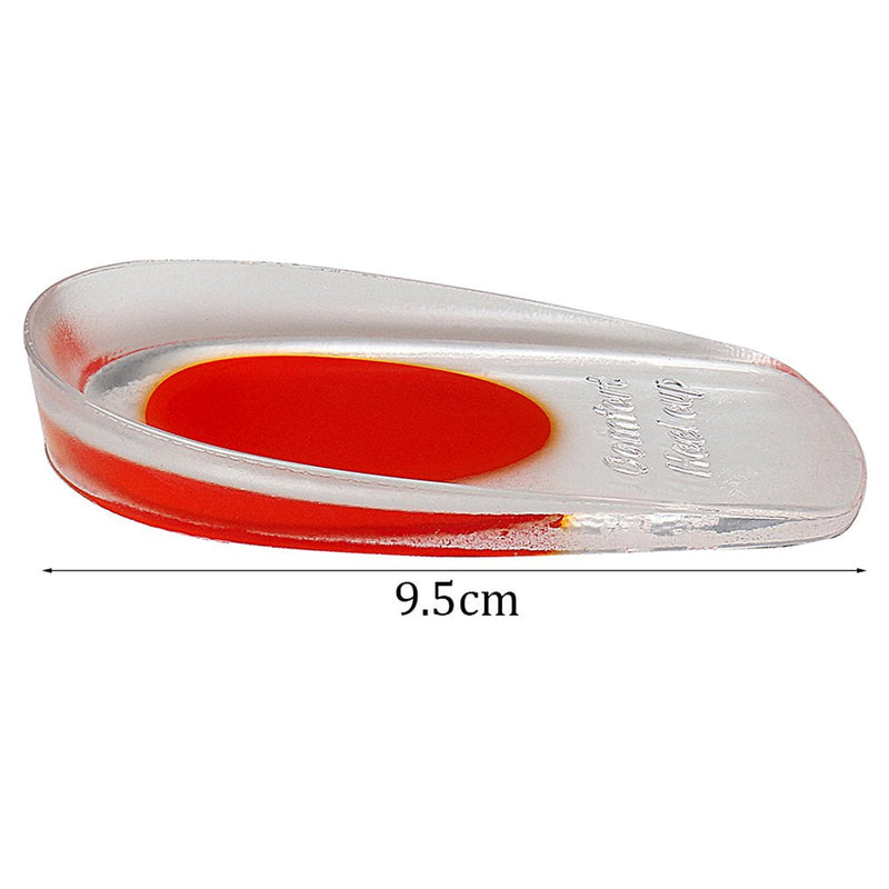 kuou 2 Pairs Silicone Gel Heel Cups, 3.8 inch Insert Heel Lift Shoe Insole Gel Heel Pads for Bone Spurs Pain Relief Protectors of Your Sore or Bruised Feet Best Insole Gels Treatment (M) Small - NewNest Australia