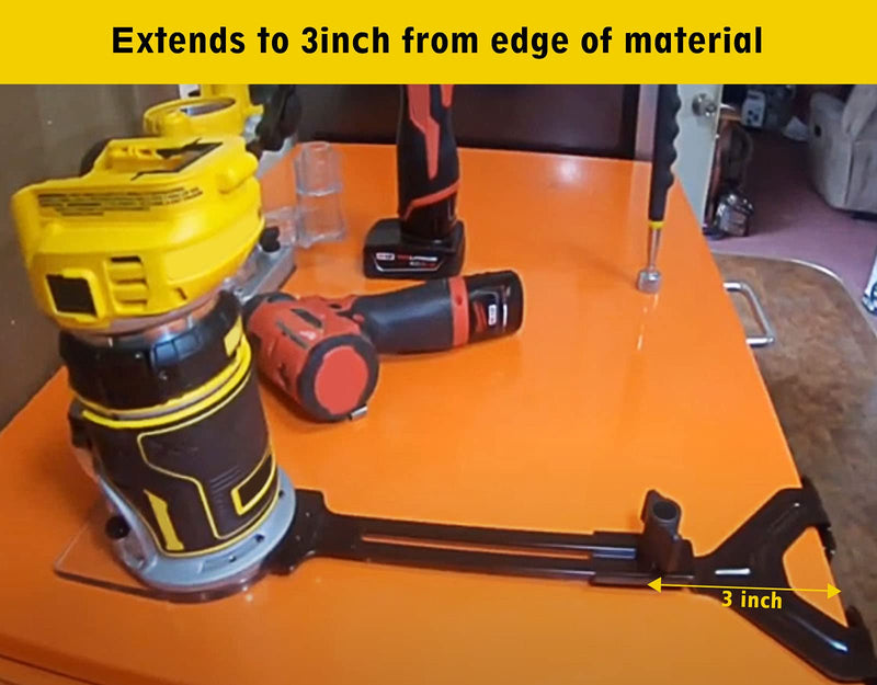 Router Edge Guide for Fixed Base Compact Router (DNP618), Straight Edge Guide for Quickly Attached to Router Fixed Base - NewNest Australia