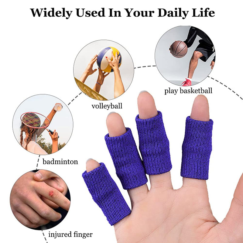 Finger Support Compression Sleeves (30Pcs), Breathable Thumb Support Brace Splint Arthritis Sleeve for Finger Joint Pain Relief, Comfortable Finger Protector for Triggger Finger Sports Aid Support - NewNest Australia