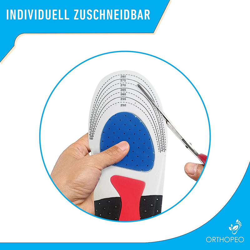 Orthopeo Orthopedic Insoles Kink & Arch Foot & Flat Foot I Optimal Cushioning & Maximum Grip I Universal Size Men I 1 Pair Shoe Insoles Acupressure & Acupuncture Shoe Soles I Insoles - NewNest Australia