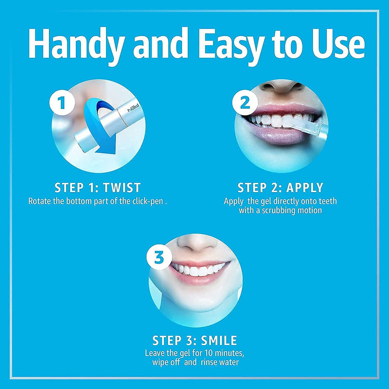 Smile Science Harley Street - Dual Professional Advanced Teeth Whitening Pen (Pack of 2) - Upto 8 Shades Whiter - 100% safe for Enamel - Vegan - For Sensitive Teeth - Rapid Results - Clinically Proven - NewNest Australia