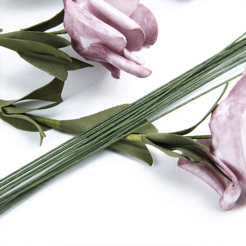 Stem Wire,Floral Wire,14 Inch 26 Gauge Wire,200 Pcs/Pack,Dark Green - NewNest Australia