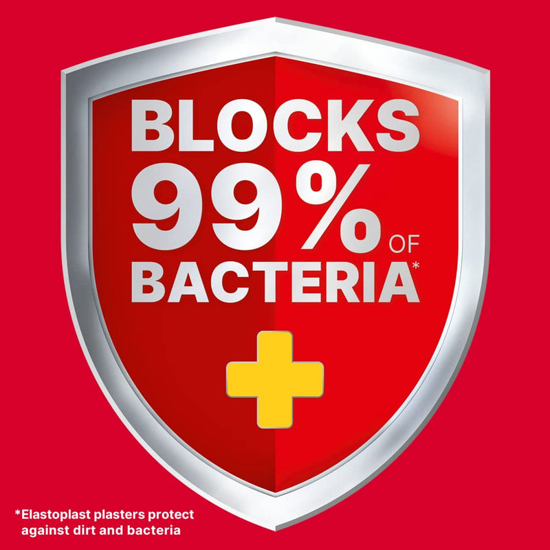 Elastoplast Water Resistant Plastic Plasters (10 x 10 Strips), Dirt and Water Resistant Plasters, Plasters Waterproof, First Aid Plasters 10 x 10 Strips - NewNest Australia