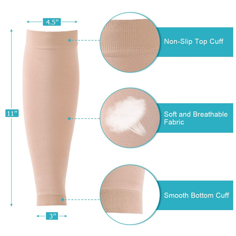 Medical compression stockings class 2, support stockings, medical calf compression cuffs without foot, thrombosis stockings with gradient compression 2030 mmHg, for varicose veins, promoting blood circulation - NewNest Australia