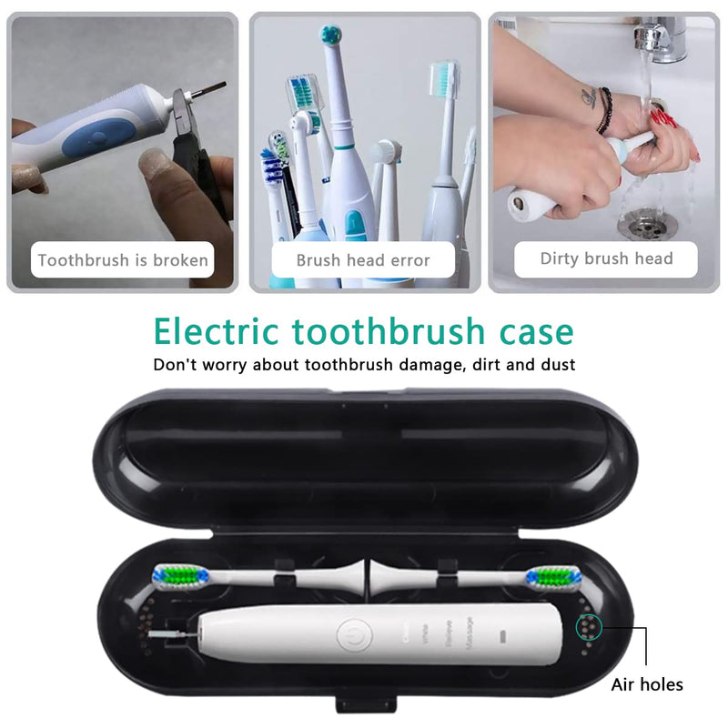 Electric Toothbrushes Case,CHENKEE 3 pcs Plastic Travel Electric Toothbrush Case Universal Toothbrush Holder Replacement Box Portable Storage Container for Daily Camping Outdoor Travel School - NewNest Australia